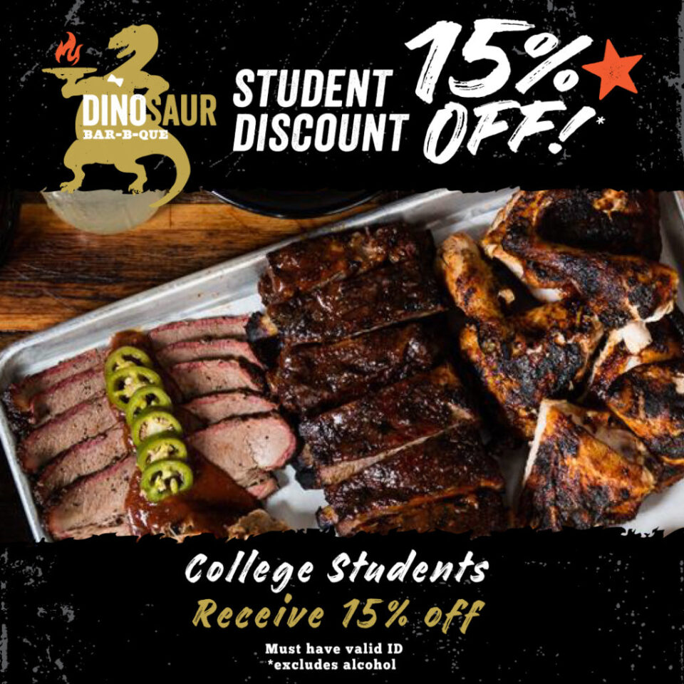 15% off Student Discount
