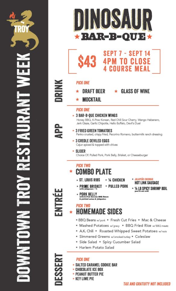 Downtown Troy Restaurant Week Fall 2025