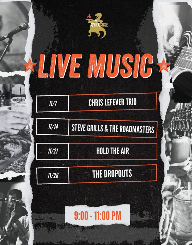 Live Music at Dino BBQ Syracuse